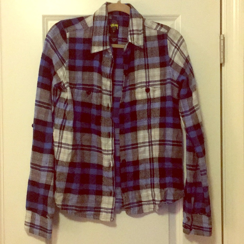 Flannel Stussy shirt